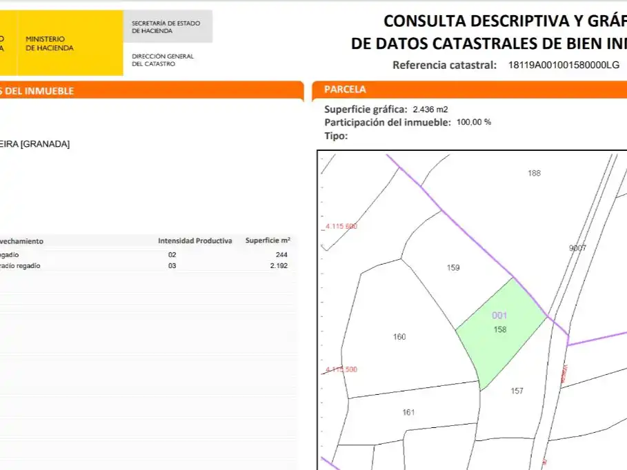 Vista exterior de Terreno en venta en Lanteira