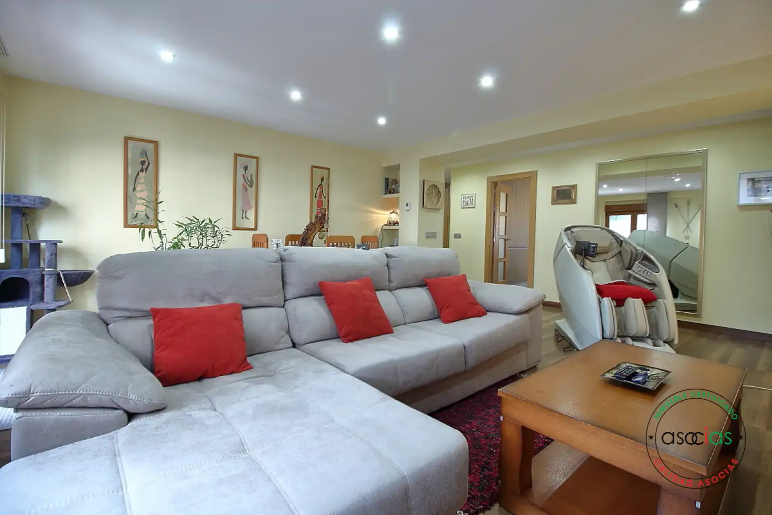 Living room of Flat for sale in Gijón   with Heating and Parquet flooring