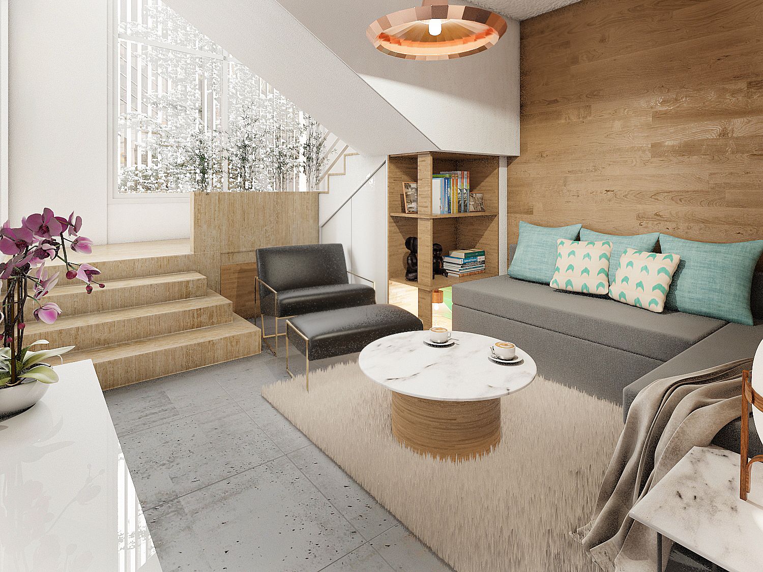 Living room of Duplex for sale in  Barcelona Capital  with Air Conditioner, Heating and Parquet flooring