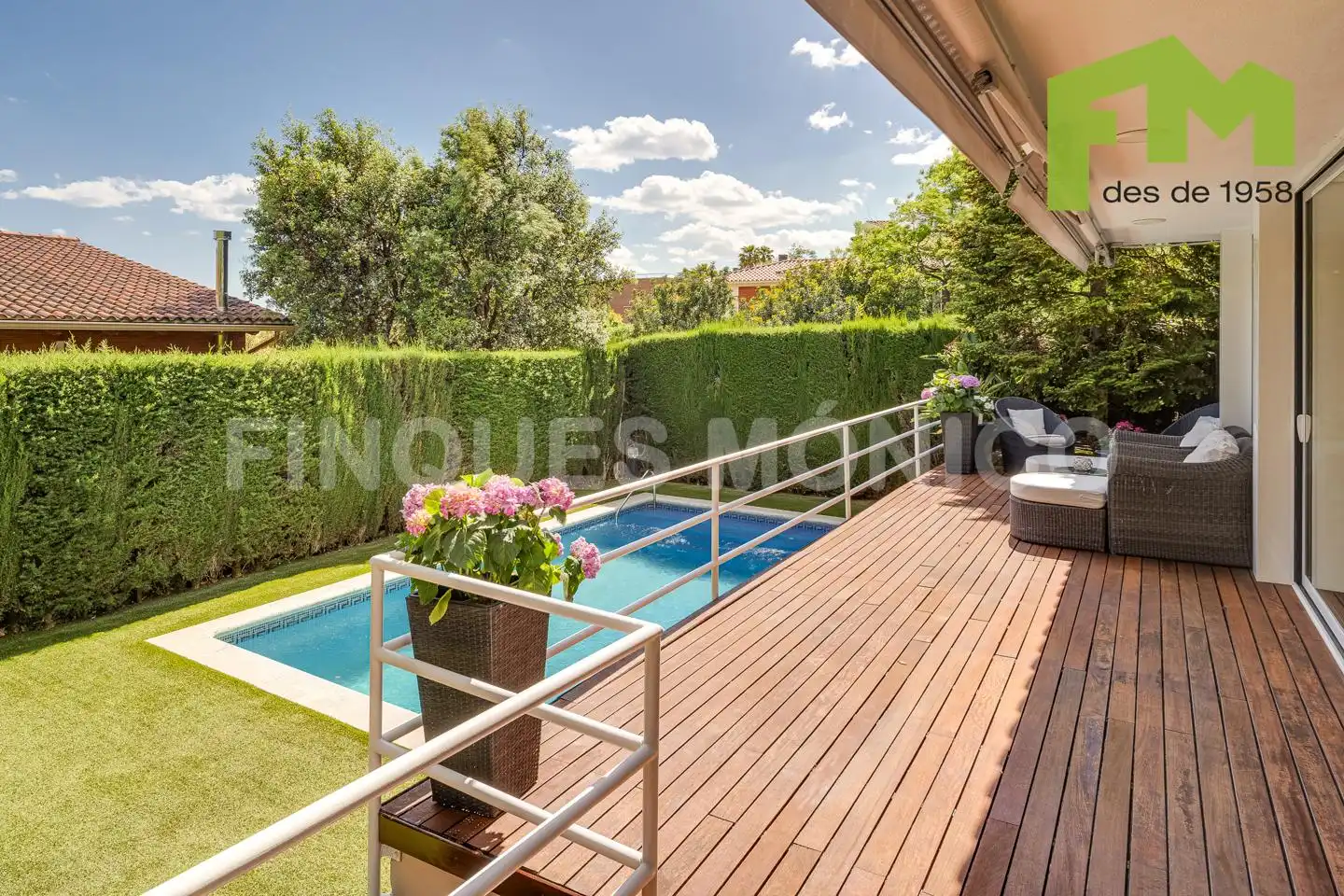 Terrassa de Casa o xalet en venda en Teià amb Aire condicionat, Calefacció i Jardí privat