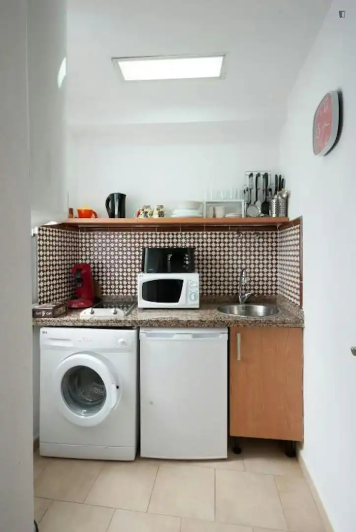 Kitchen of Apartments for rent in Granada  with Air Conditioner, Furnished and Microwave