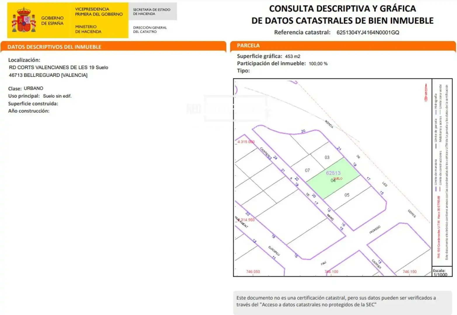 Terreno residencial en venta en de Les Corts Valencianes, imagen 5