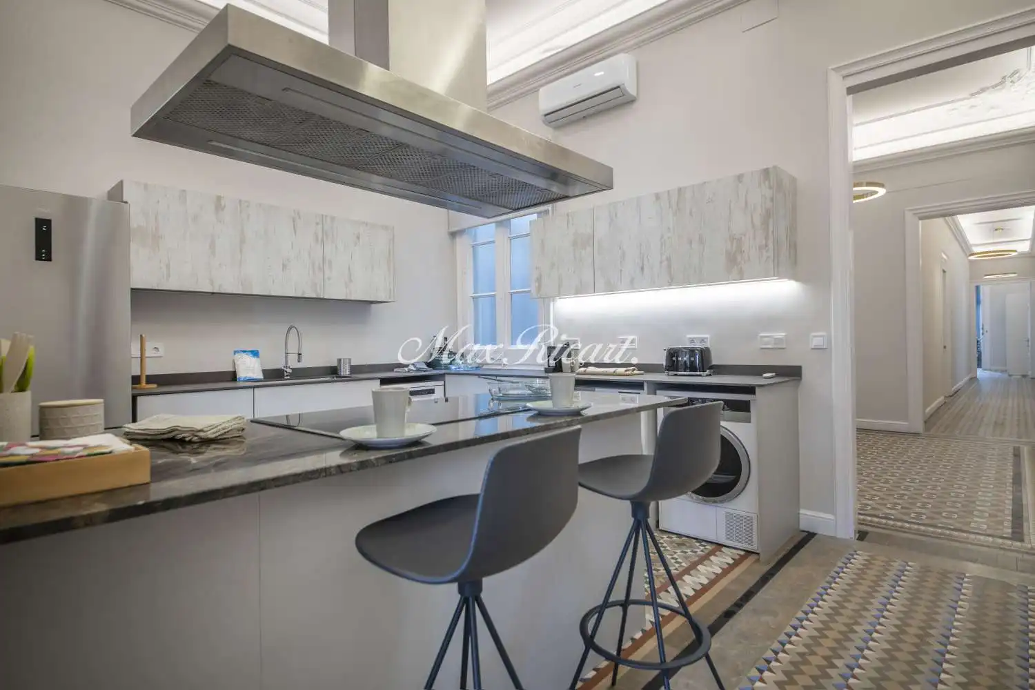 Küche von Wohnung zur Miete in Barcelona mit Klimaanlage, Heizung und Abstellraum