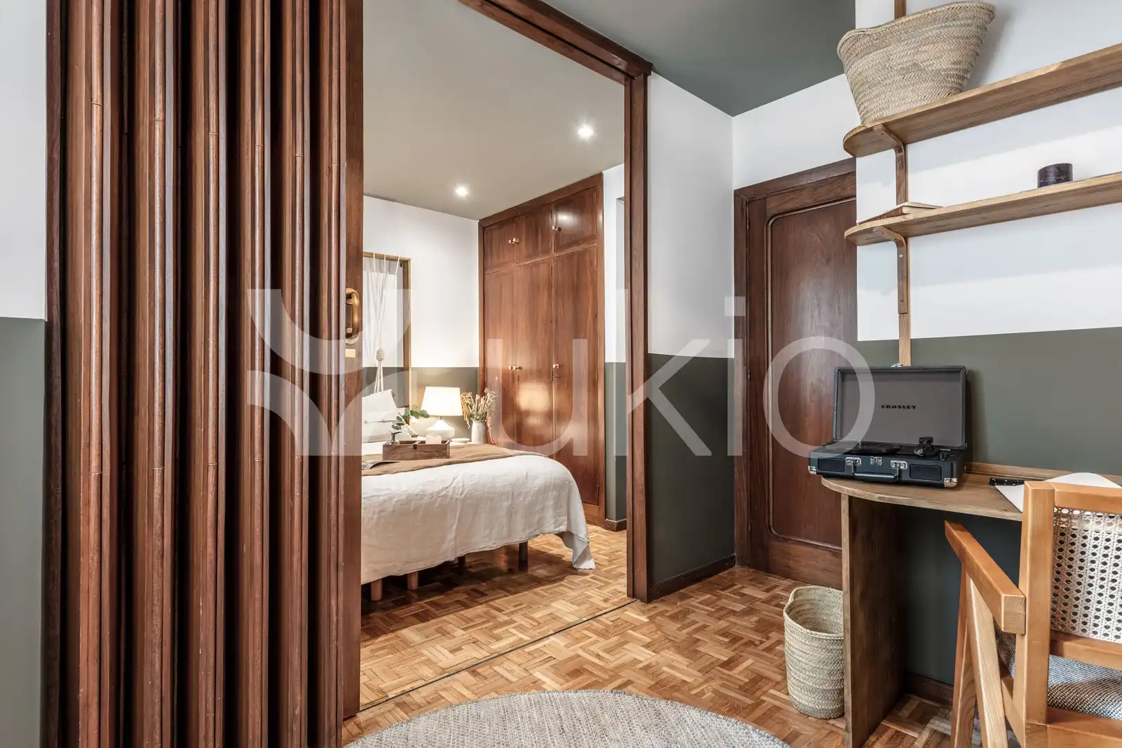 Schlafzimmer von Wohnungen zur Miete in Madrid mit Klimaanlage, Möbliert und Waschmaschine