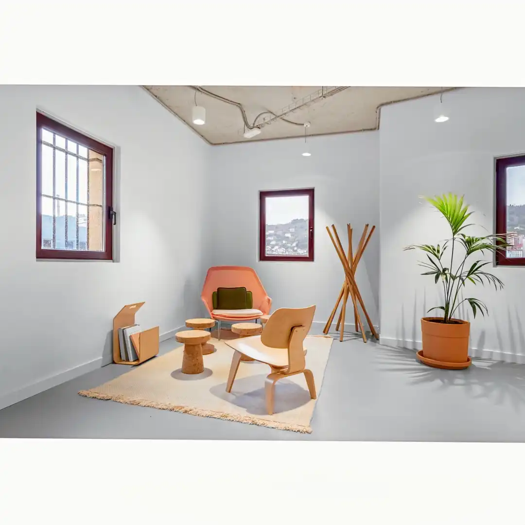 Living room of Office for rent in Bilbao   with Air Conditioner, Heating and Furnished