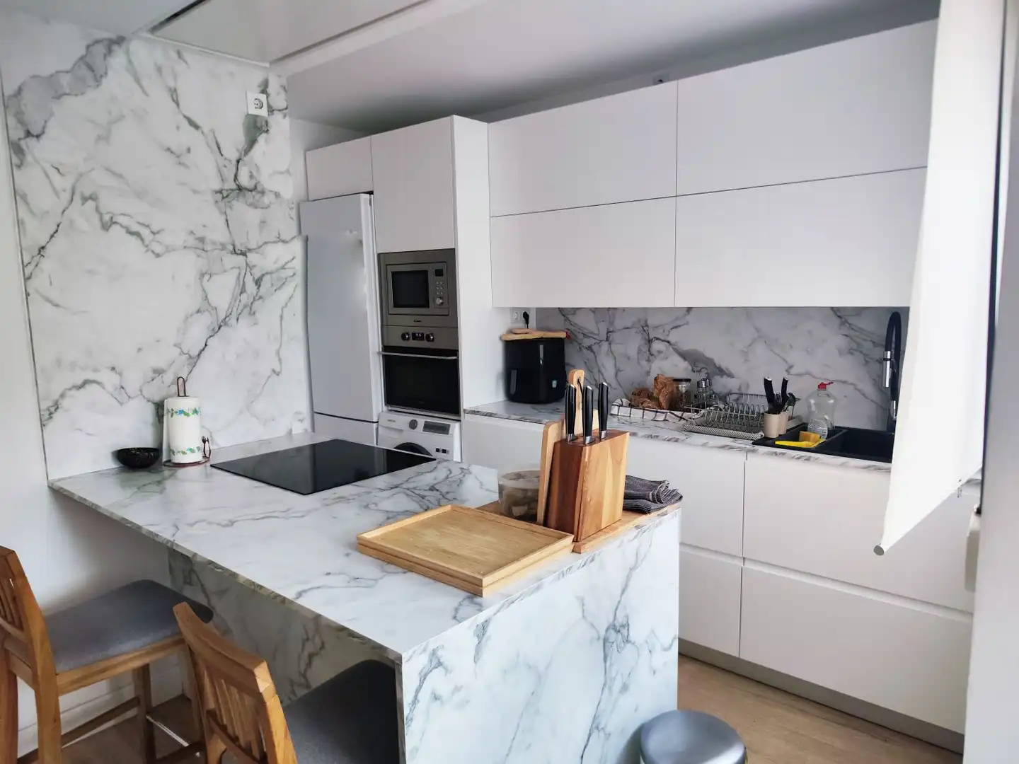 Cocina de Piso en venta en Palencia con Calefacción, Terraza y Amueblado