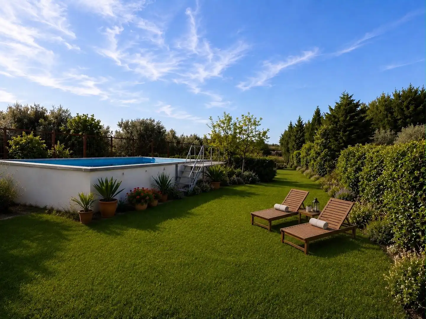 Piscina de Casa o chalet en venta en Puebla de la Calzada con Jardín privado y Piscina