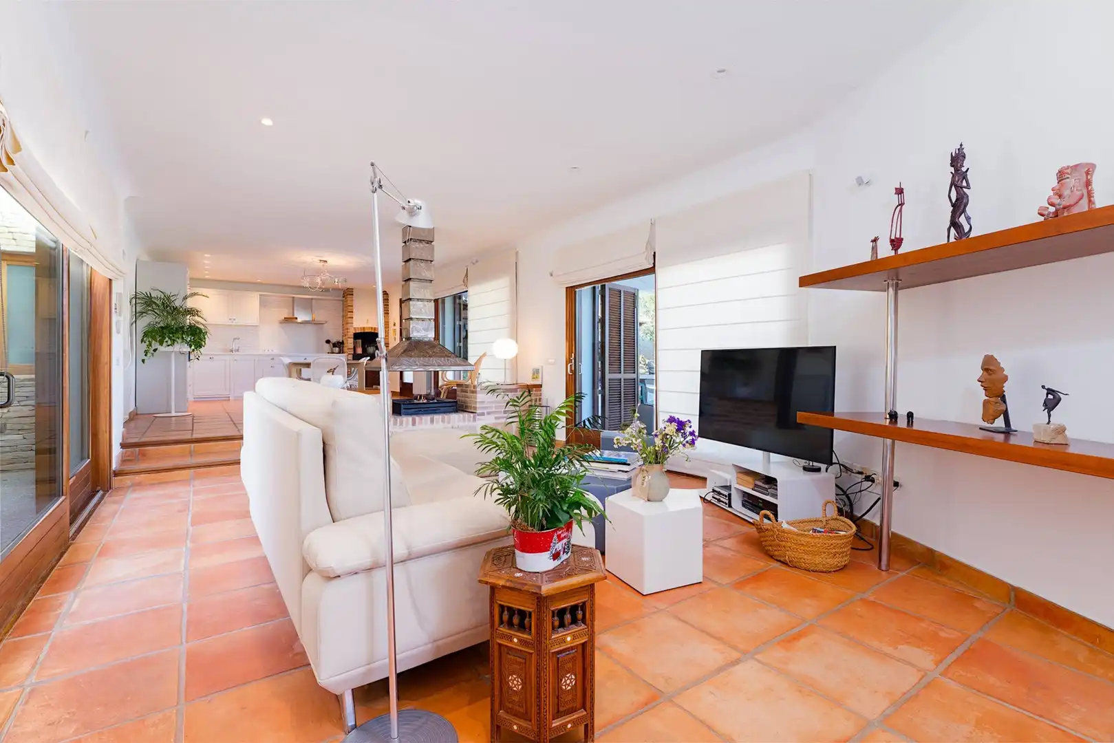 Sala d'estar de Casa o xalet en venda en Jávea / Xàbia amb Aire condicionat, Jardí privat i Terrassa