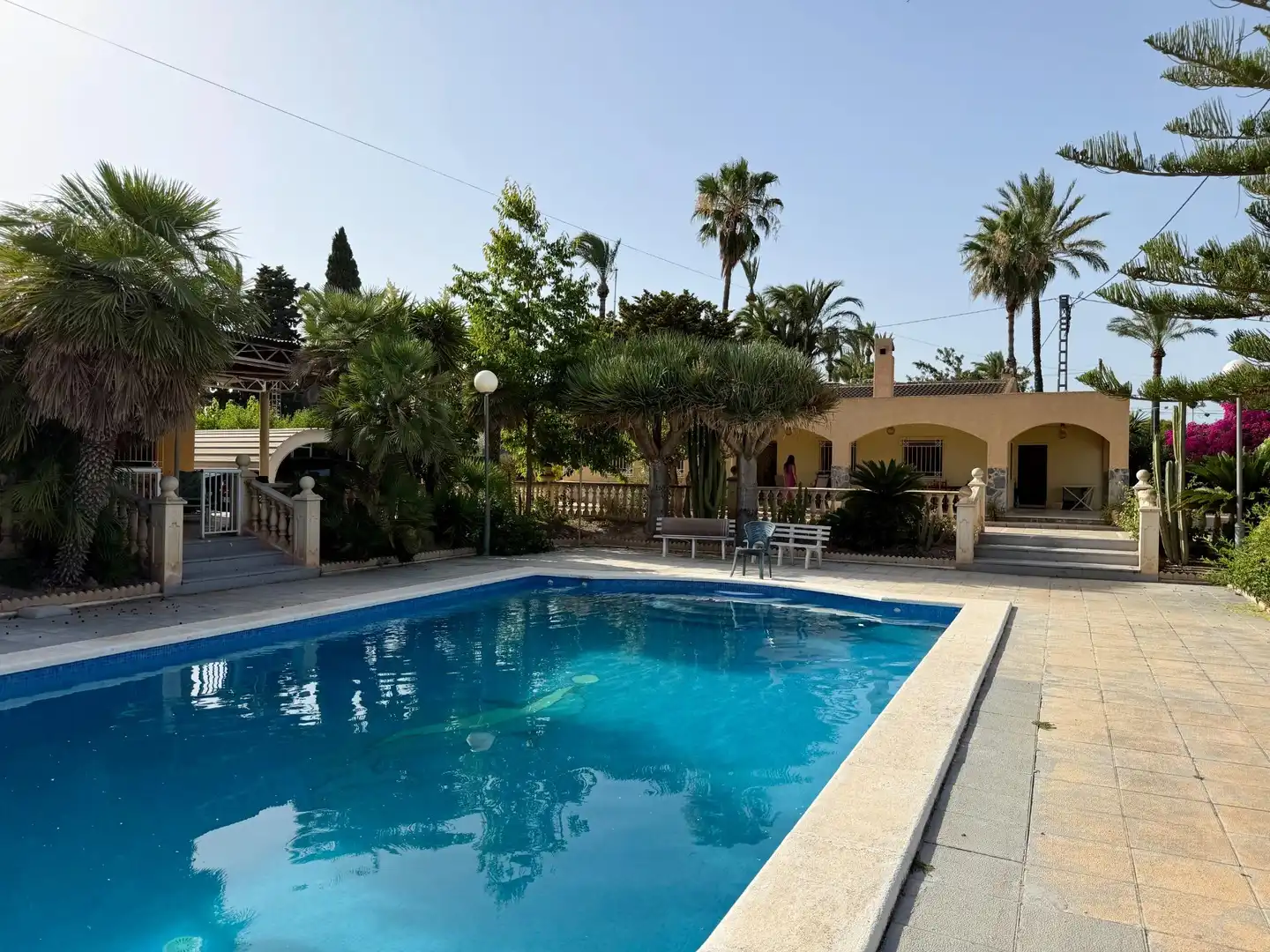 Swimming pool of Houses for rent in Elche / Elx  with Air Conditioner, Heating and Private garden
