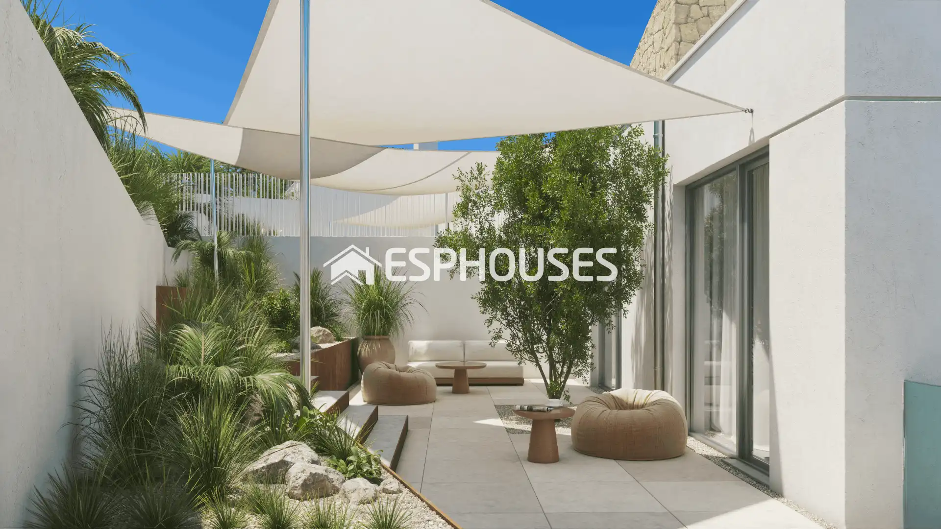 Terrace of Houses for sale in La Nucia  with Air Conditioner, Swimming Pool and Home automation