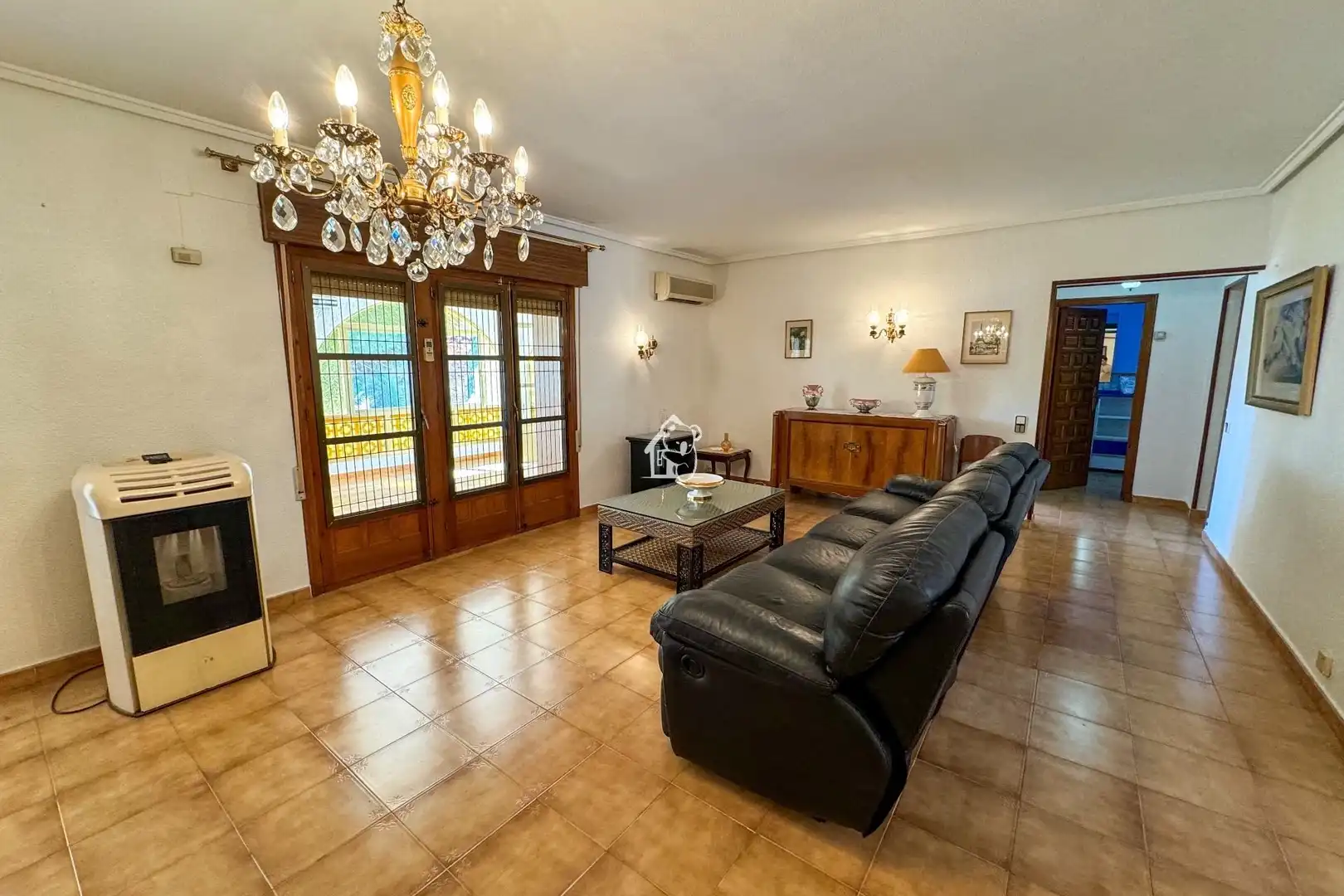 Sala de estar de Casa o chalet de alquiler en Rojales con Aire acondicionado, Jardín privado y Terraza