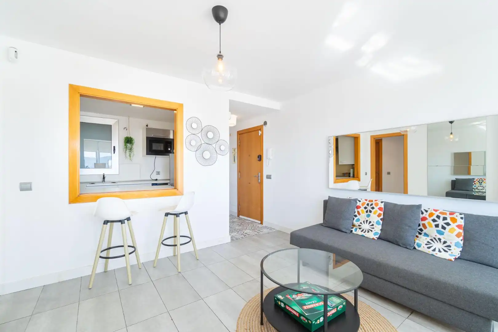 Sala de estar de Apartamento en venta en Empuriabrava con Aire acondicionado y Amueblado