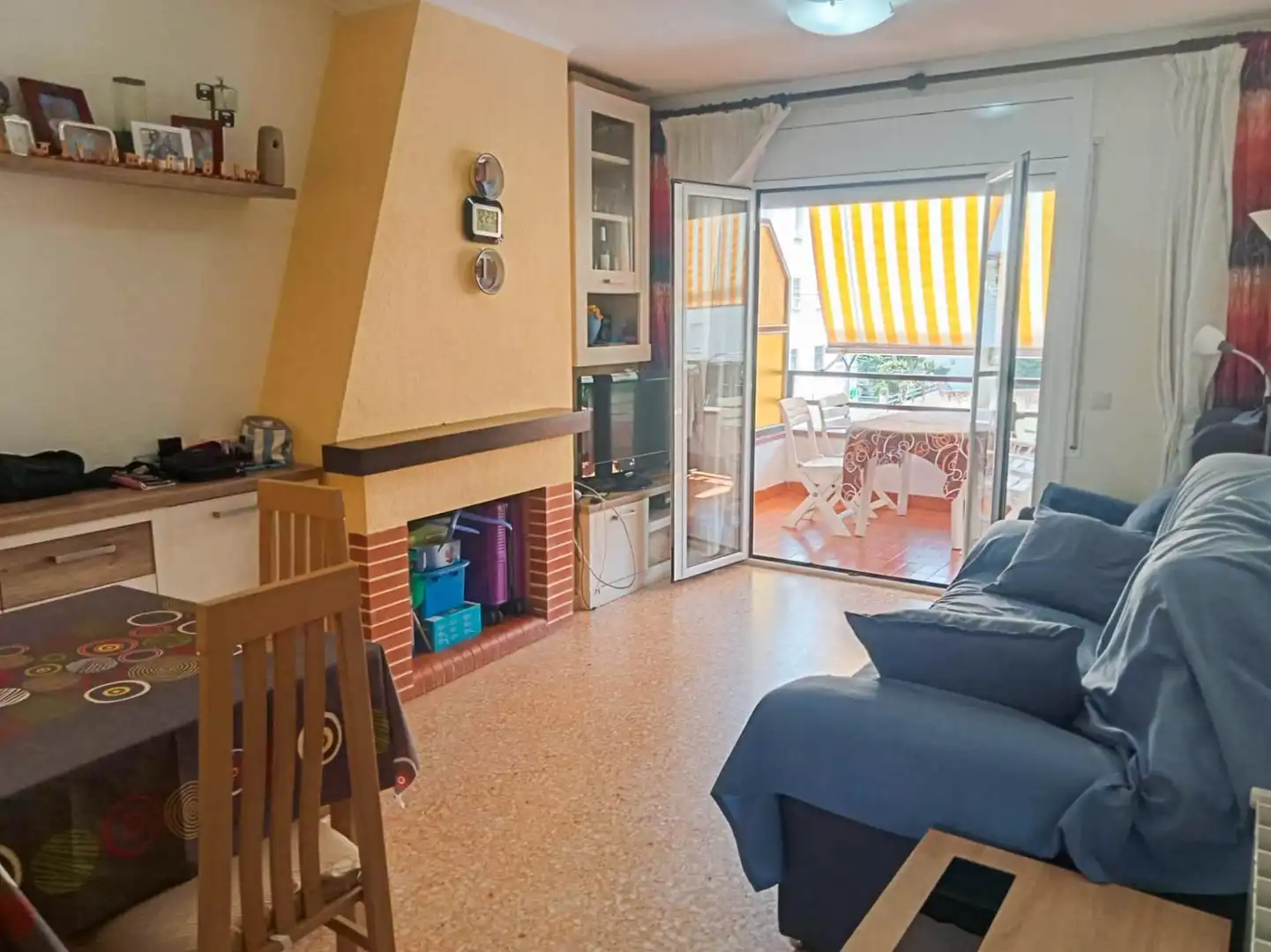 Living room of Flat for sale in Cunit  with Heating, Terrace and Storage room