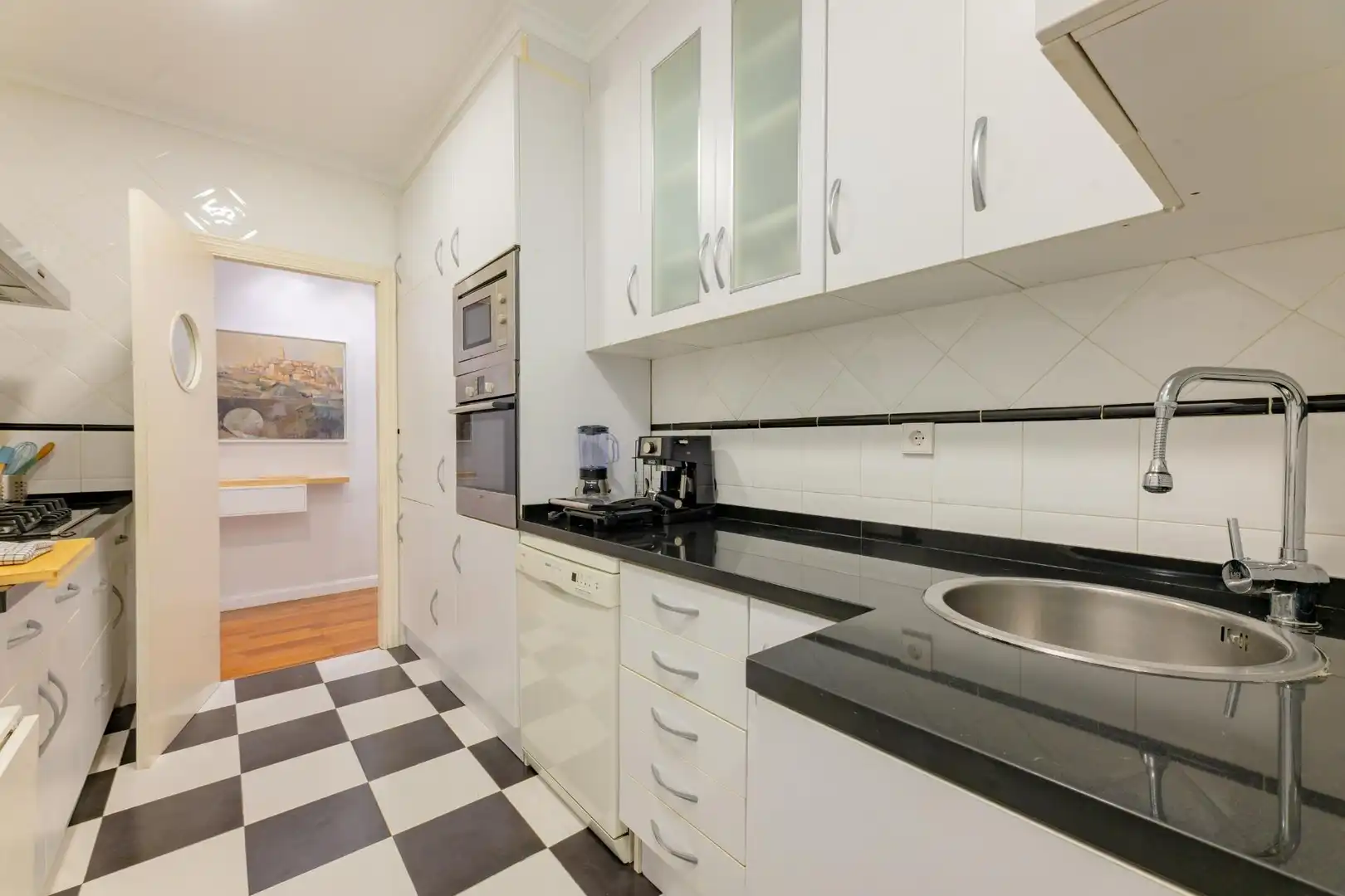 Cocina de Piso de alquiler en Valencia con Aire acondicionado, Calefacción y Amueblado
