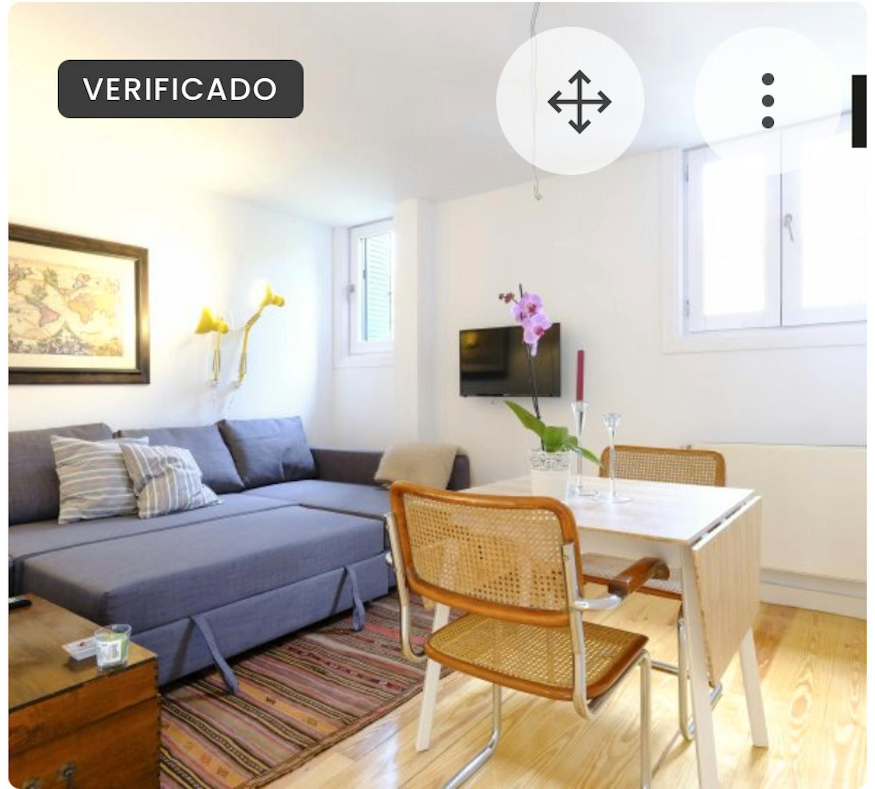 Living room of Flat to rent in  Madrid Capital  with Air Conditioner, Heating and Private garden