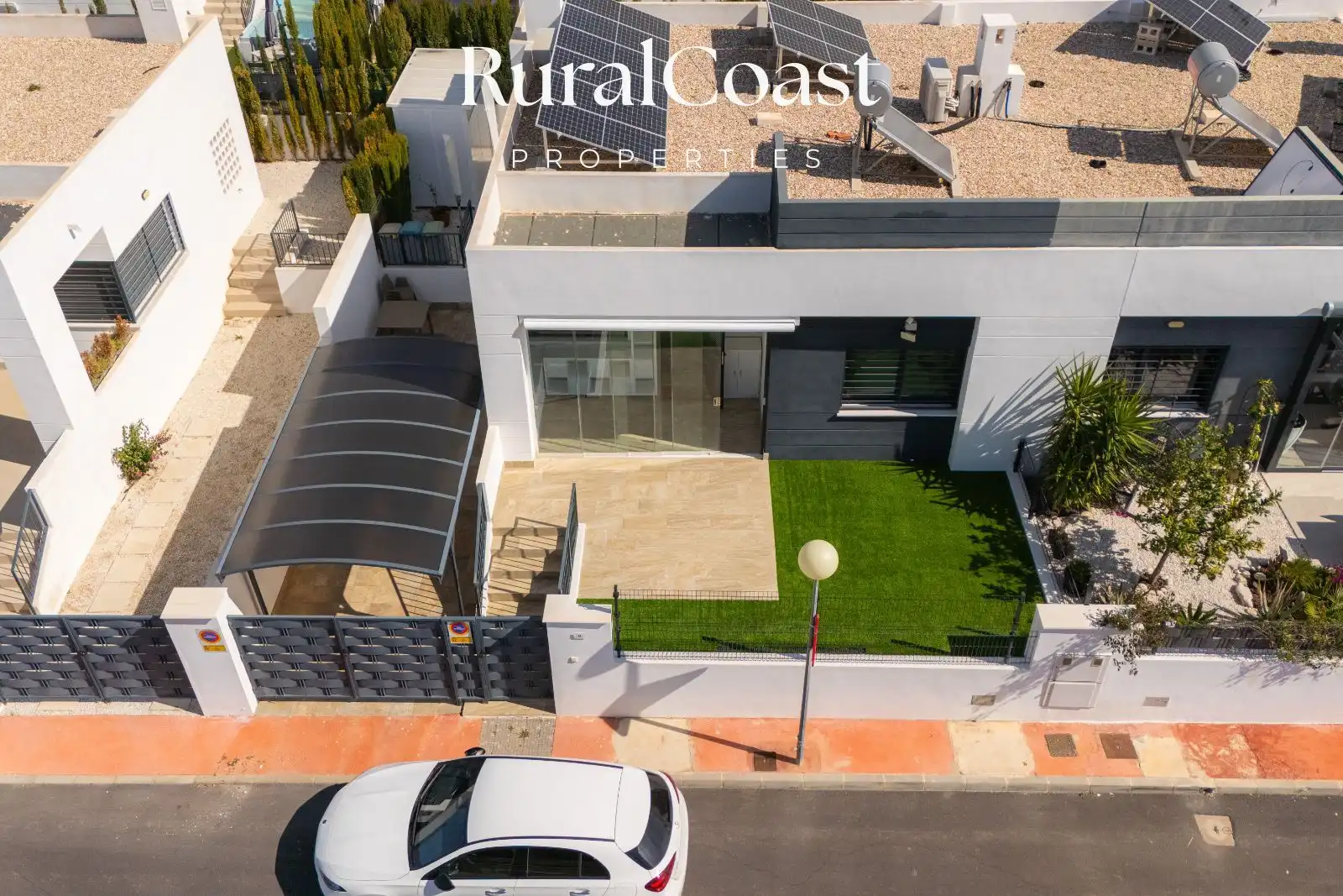 Vista exterior de Casa adosada en venta en Busot con Aire acondicionado, Calefacción y Terraza