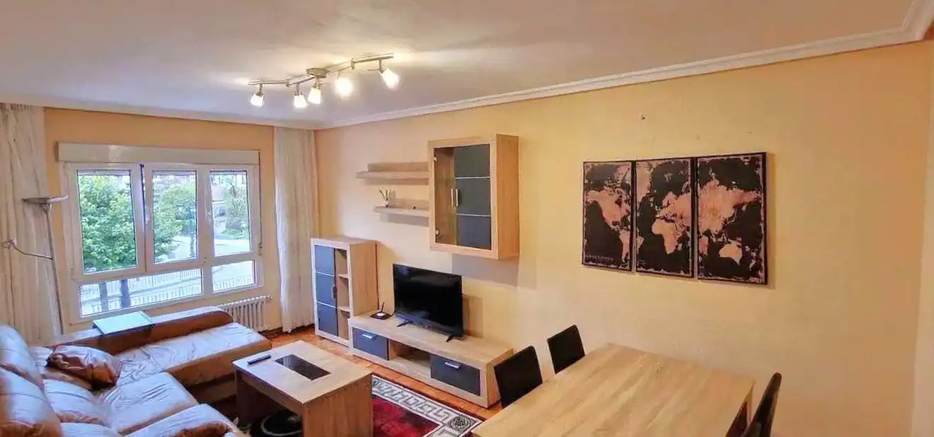 Sala de estar de Piso de alquiler en Oviedo  con Calefacción y Amueblado
