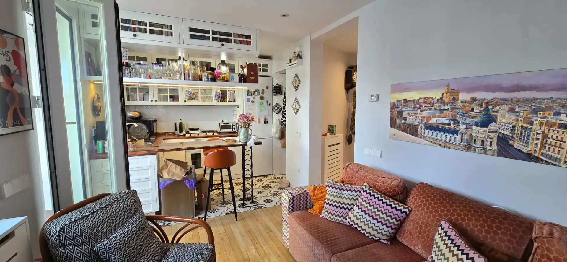 Sala de estar de Ático en venta en Madrid con Aire acondicionado, Calefacción y Parquet