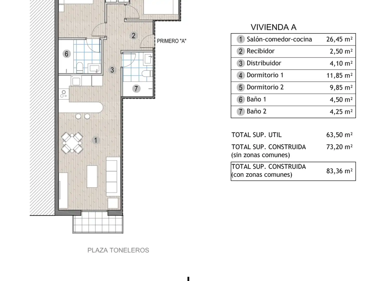 Apartamento con terraza en venta en Puerto de Mazarrón, imagen 15