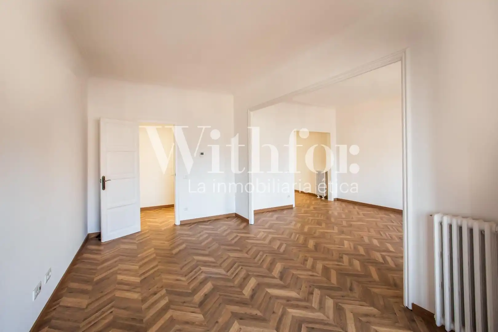Sala de estar de Piso de alquiler en Barcelona con Aire acondicionado, Calefacción y Parquet