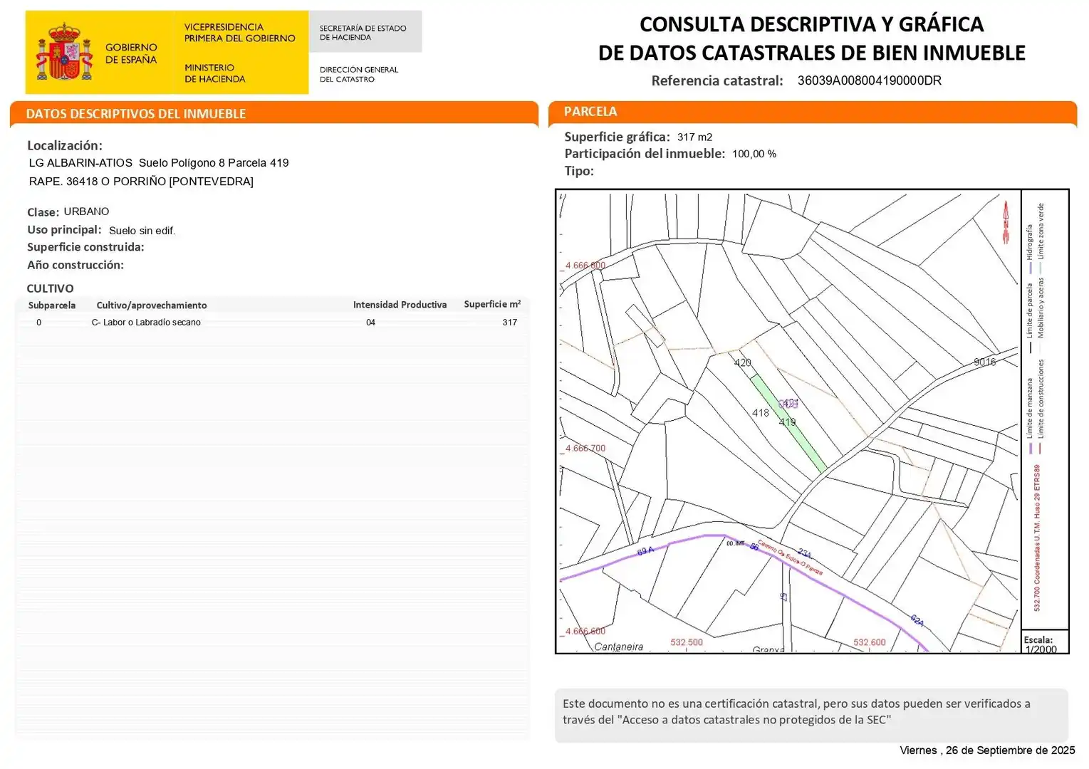 Exterior view of Residential for sale in O Porriño  
