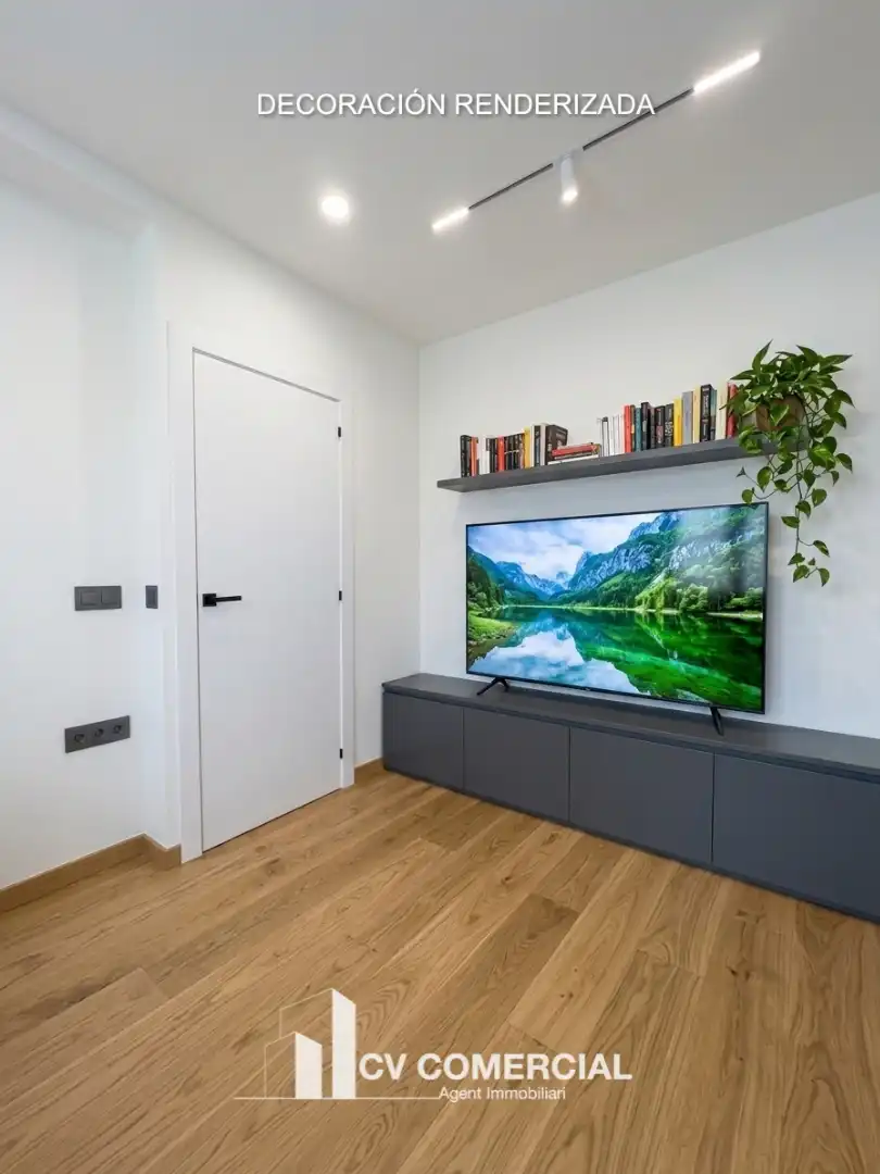 Living room of Flat for sale in Pallejà  with Air Conditioner, Heating and Parquet flooring