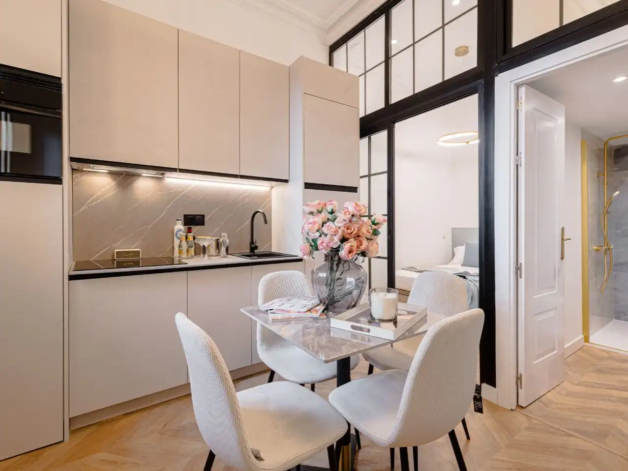 Küche von Wohnung zum Verkauf in  Madrid Capital mit Klimaanlage