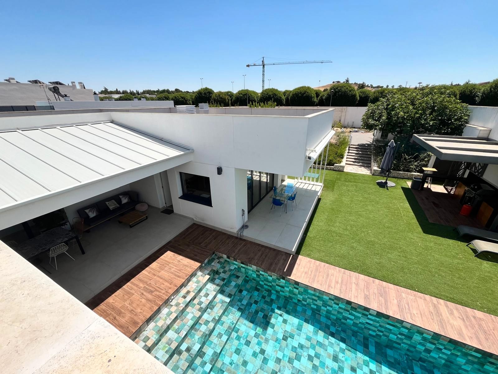 Piscina de Casa o xalet en venda en Poblete amb Aire condicionat, Calefacció i Jardí privat