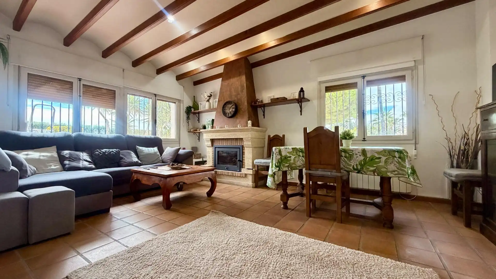 Living room of Houses for sale in Elche / Elx  with Air Conditioner, Private garden and Terrace