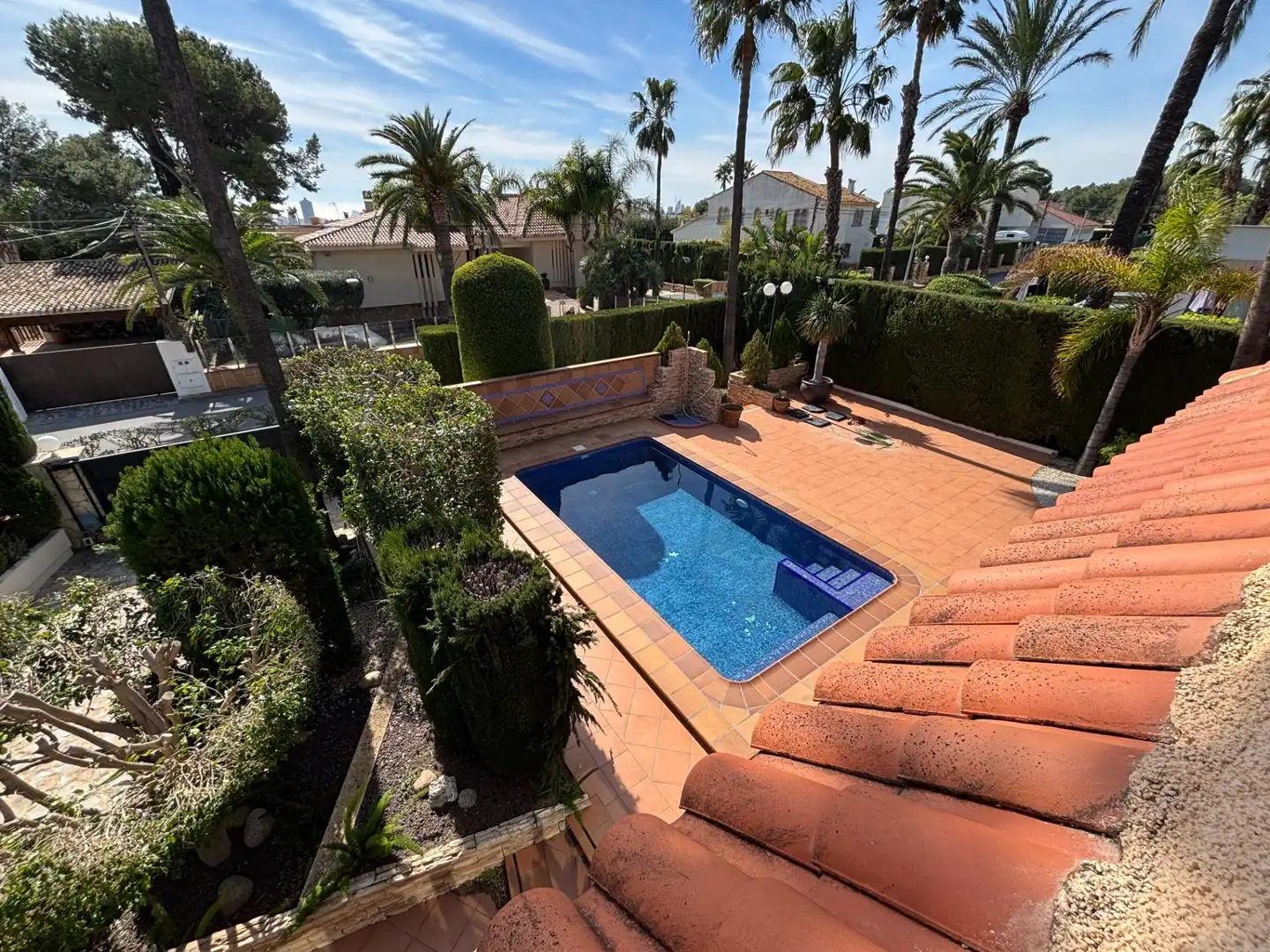 Schwimmbecken von Haus oder Chalet zum Verkauf in Benidorm mit Klimaanlage, Terrasse und Schwimmbad