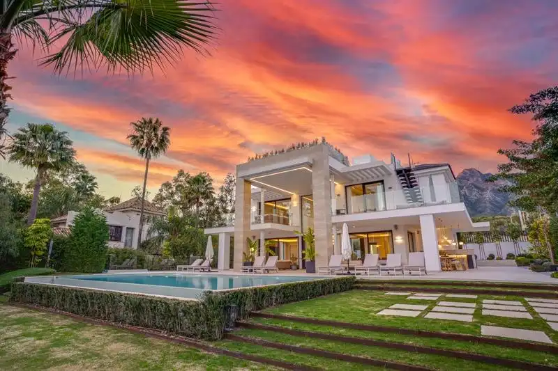 Exterior view of Houses for sale in Marbella  with Air Conditioner, Heating and Private garden