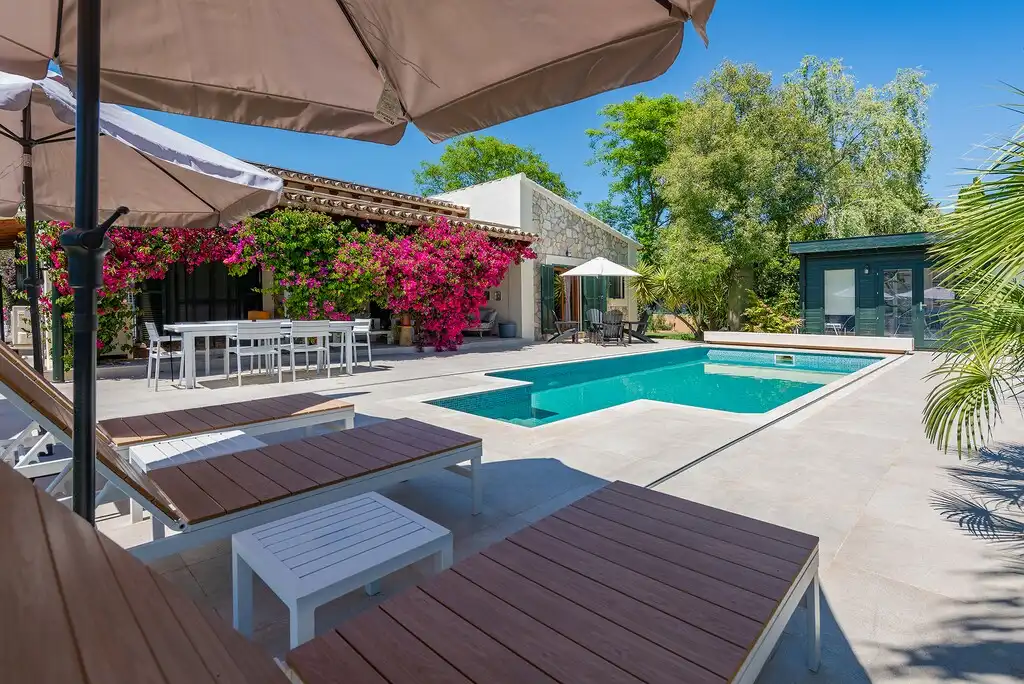 Terrasse von Haus oder Chalet zum Verkauf in Sa Pobla mit Klimaanlage, Heizung und Privatgarten