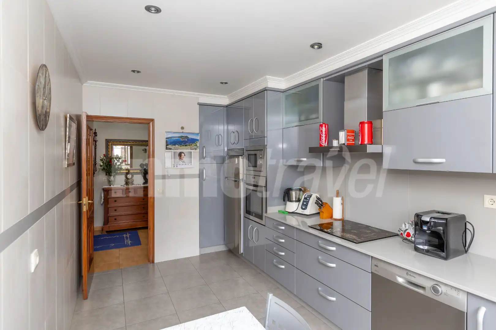 Küche von Wohnung zum Verkauf in Sanxenxo mit Privatgarten, Terrasse und Möbliert