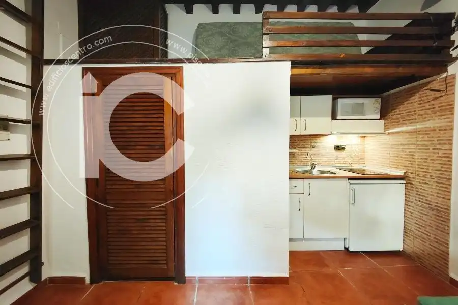 Cocina de Estudio de alquiler en Granada con Aire acondicionado