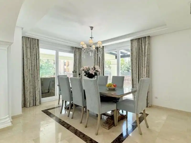 Dining room of Houses for rent in Marbella  with Air Conditioner, Heating and Private garden