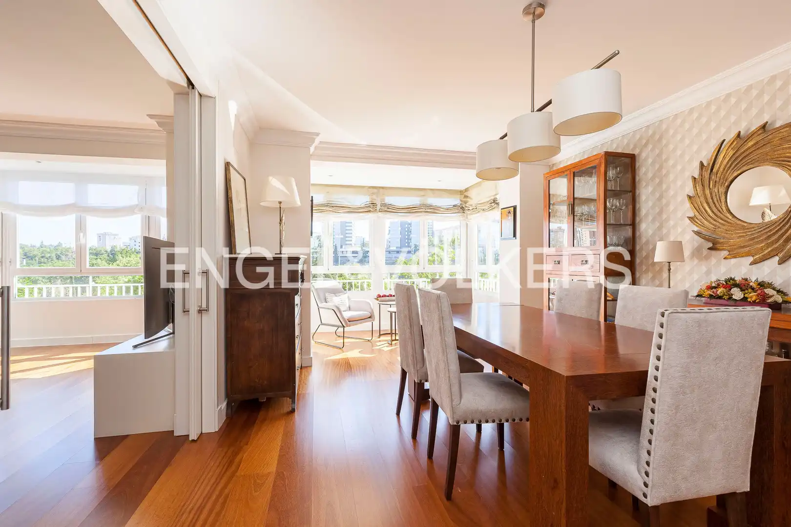 Dining room of Flat for rent in Barrio de Salamanca