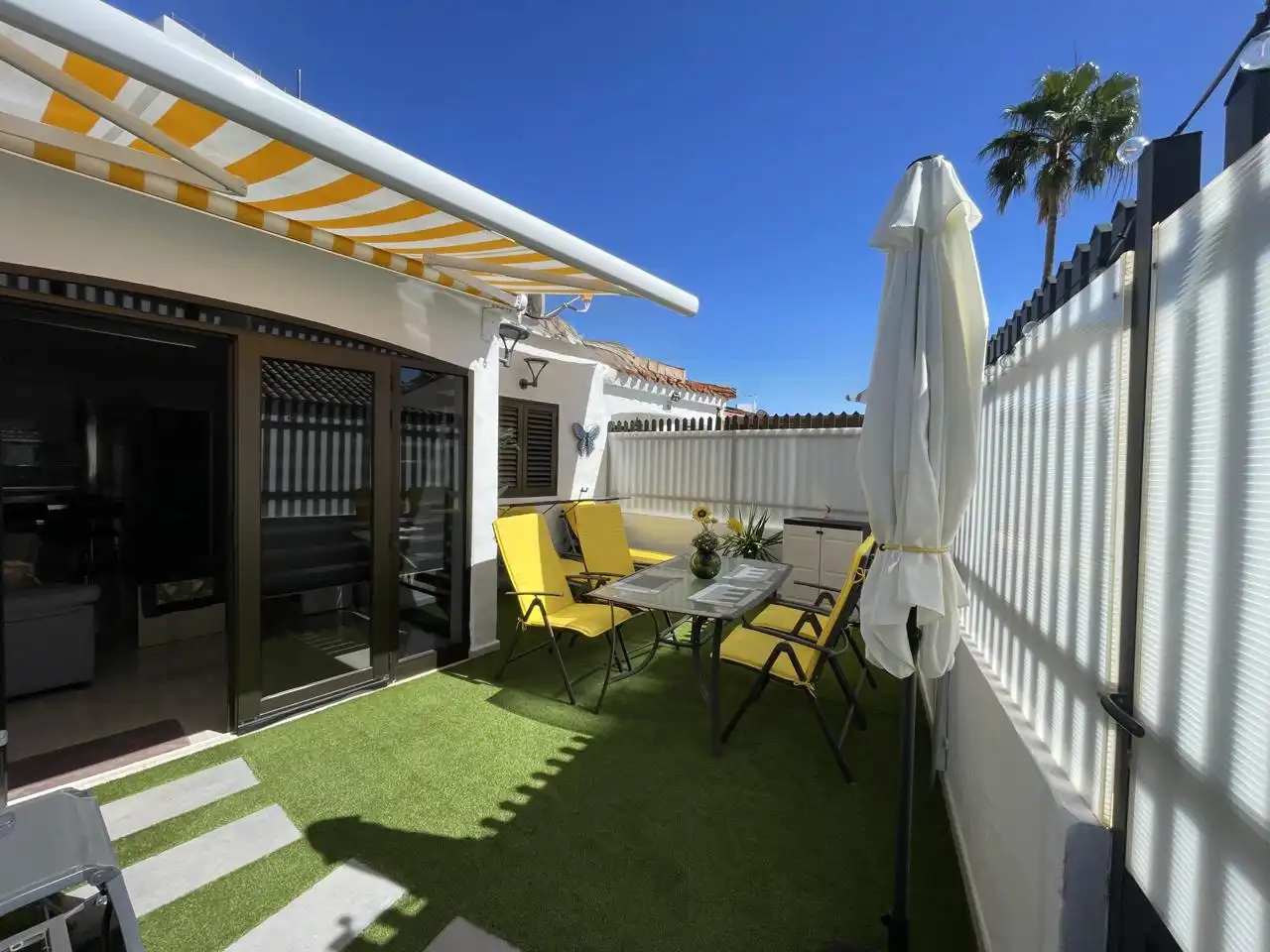 Terrassa de Casa o xalet de lloguer en San Bartolomé de Tirajana amb Aire condicionat, Calefacció i Jardí privat