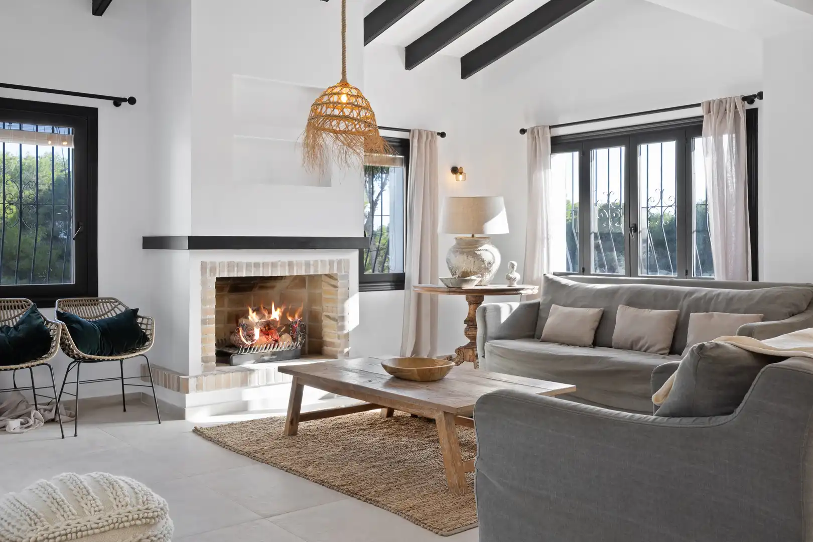 Sala d'estar de Casa o xalet en venda en Moraira amb Alarma