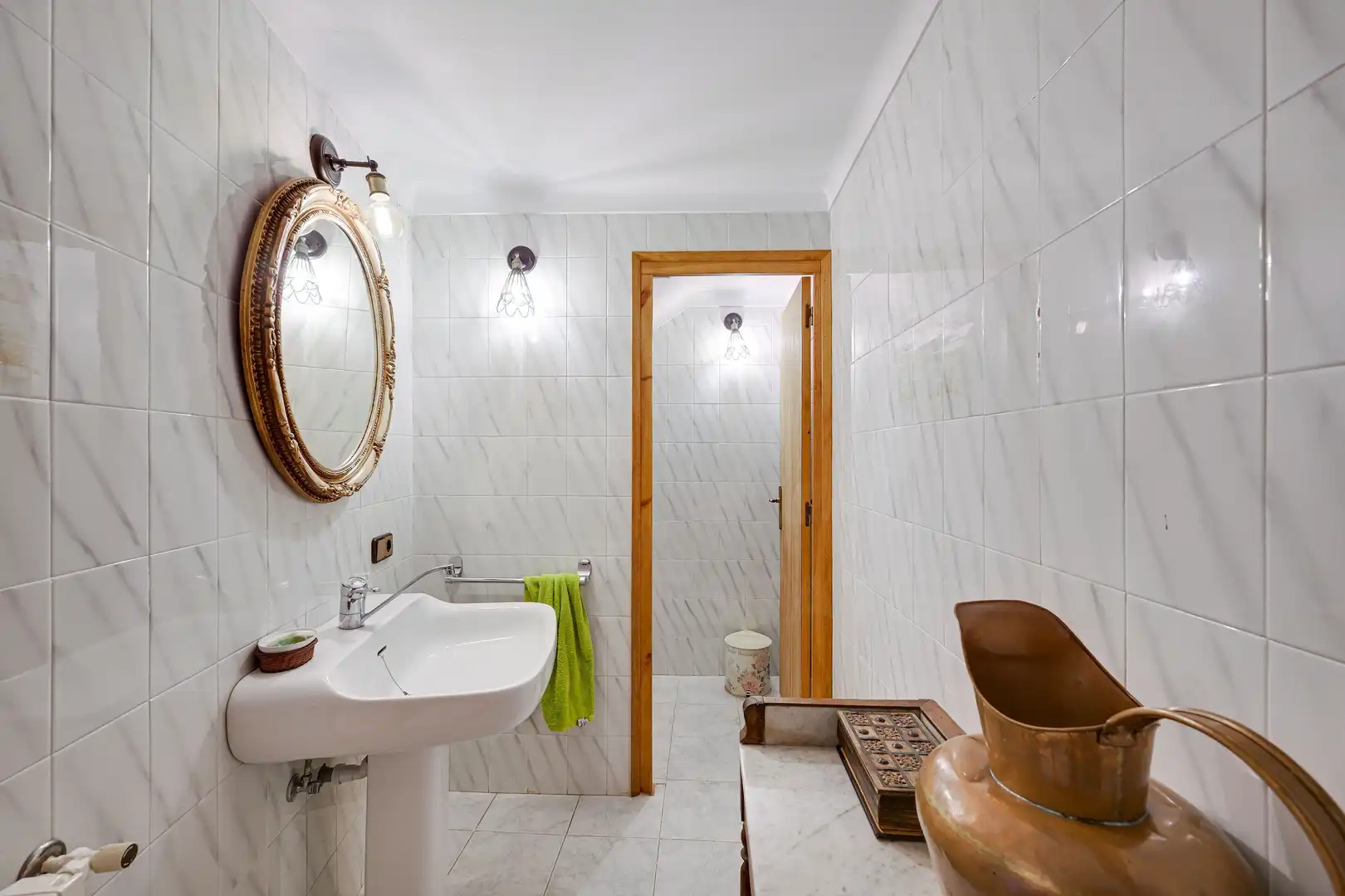 Baño de Finca rústica en venta en Amer con Aire acondicionado, Calefacción y Terraza