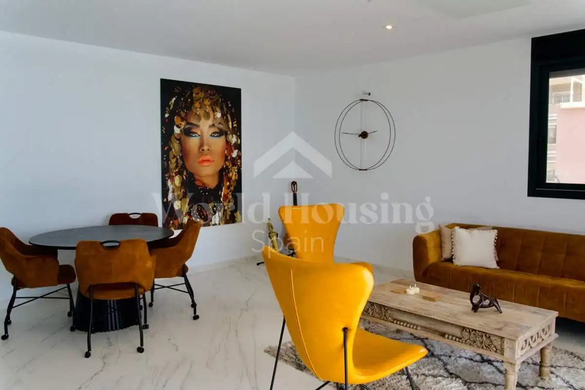Sala de estar de Apartamento en venta en Santa Pola con Aire acondicionado, Calefacción y Terraza
