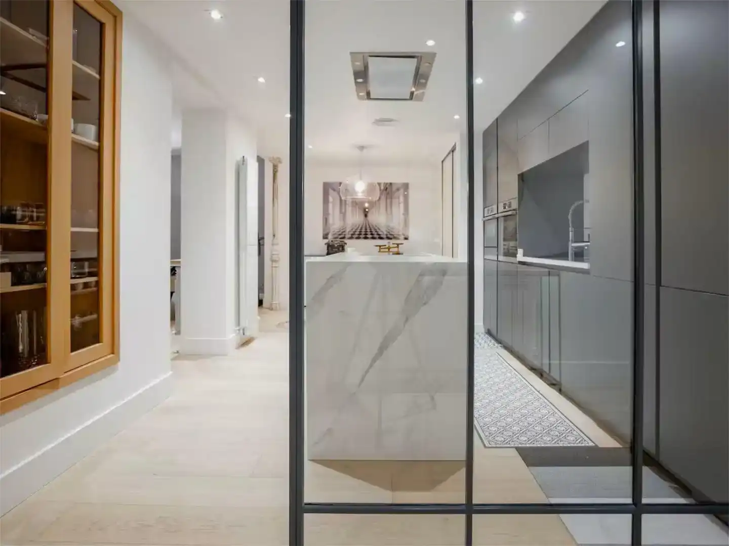 Kitchen of Flat for sale in  Barcelona Capital  with Air Conditioner and Balcony
