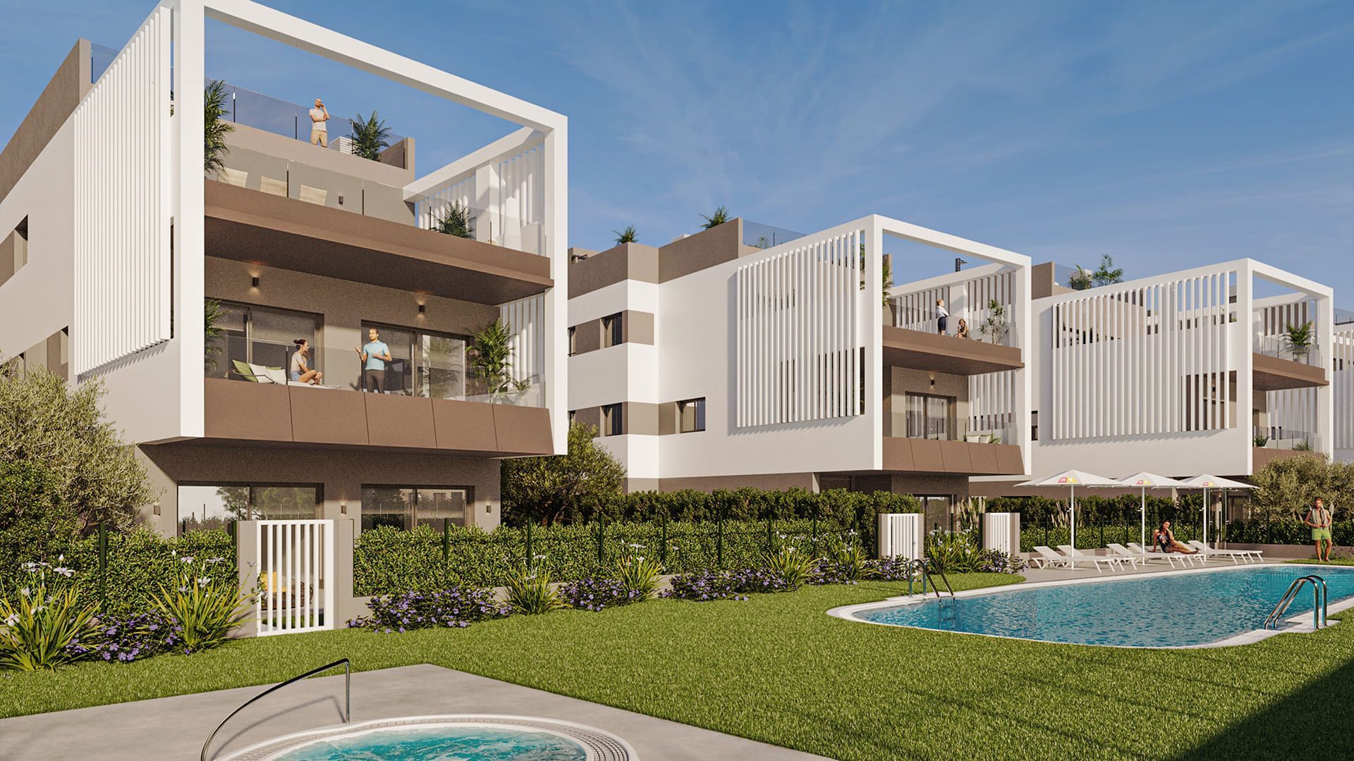Vista exterior de Apartament en venda en Ses Salines amb Aire condicionat, Calefacció i Terrassa