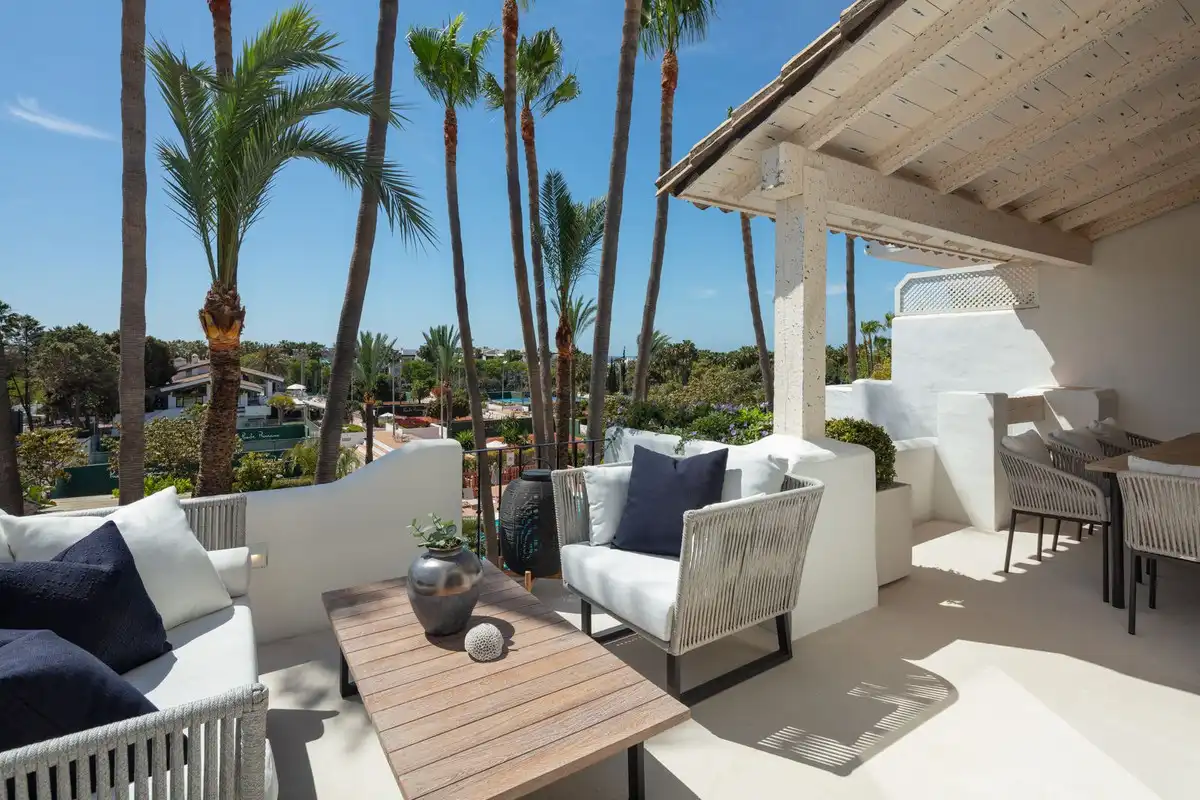 Terrace of Duplexes for sale in Marbella  with Air Conditioner, Terrace and Community pool