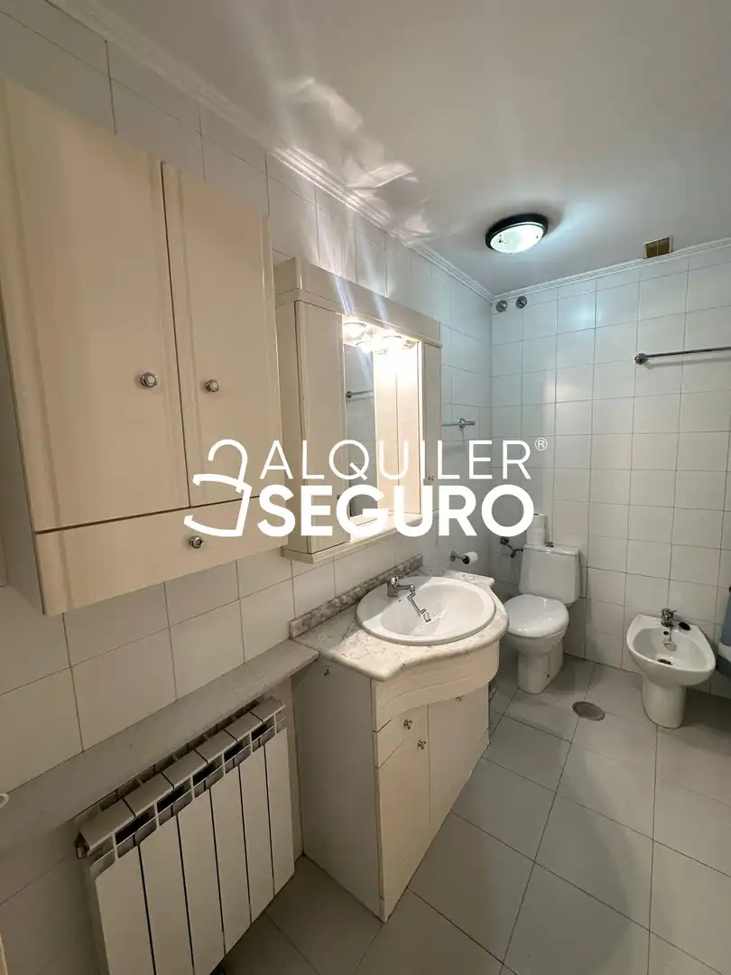 Bathroom of Flat for rent in Madrid  with Heating, Terrace and Furnished