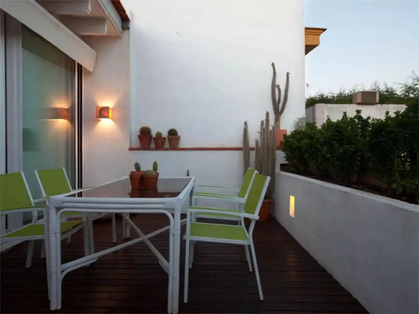 Terraza de Dúplex de alquiler en Sevilla con Aire acondicionado y Parquet
