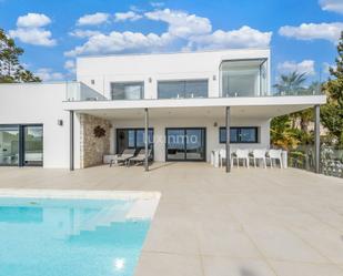 Vista exterior de Casa o xalet en venda en Benissa amb Aire condicionat, Terrassa i Piscina