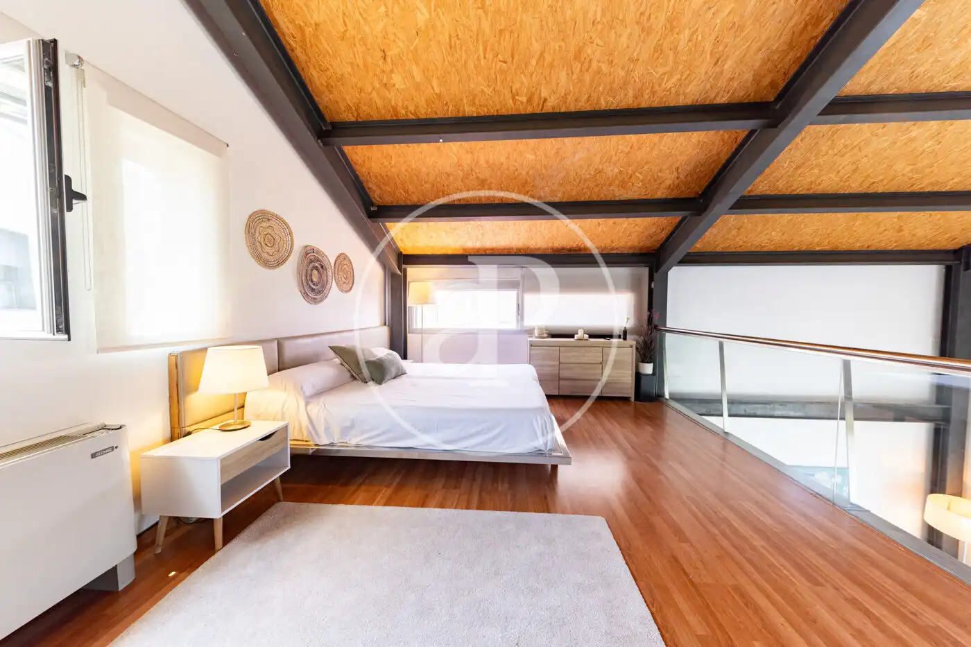 Schlafzimmer von Einfamilien-Reihenhaus zur Miete in  Palma de Mallorca mit Klimaanlage, Heizung und Privatgarten