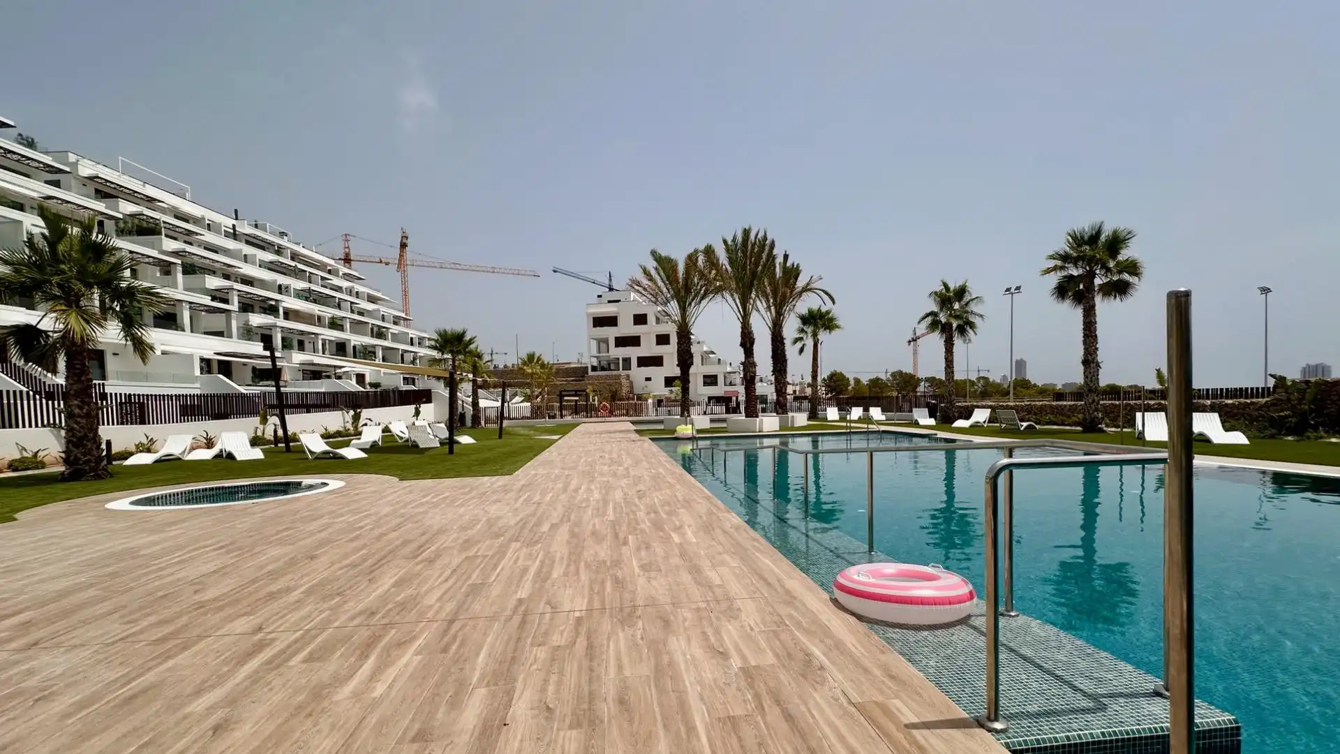 Swimming pool of Apartments for rent in Finestrat  with Air Conditioner, Heating and Private garden