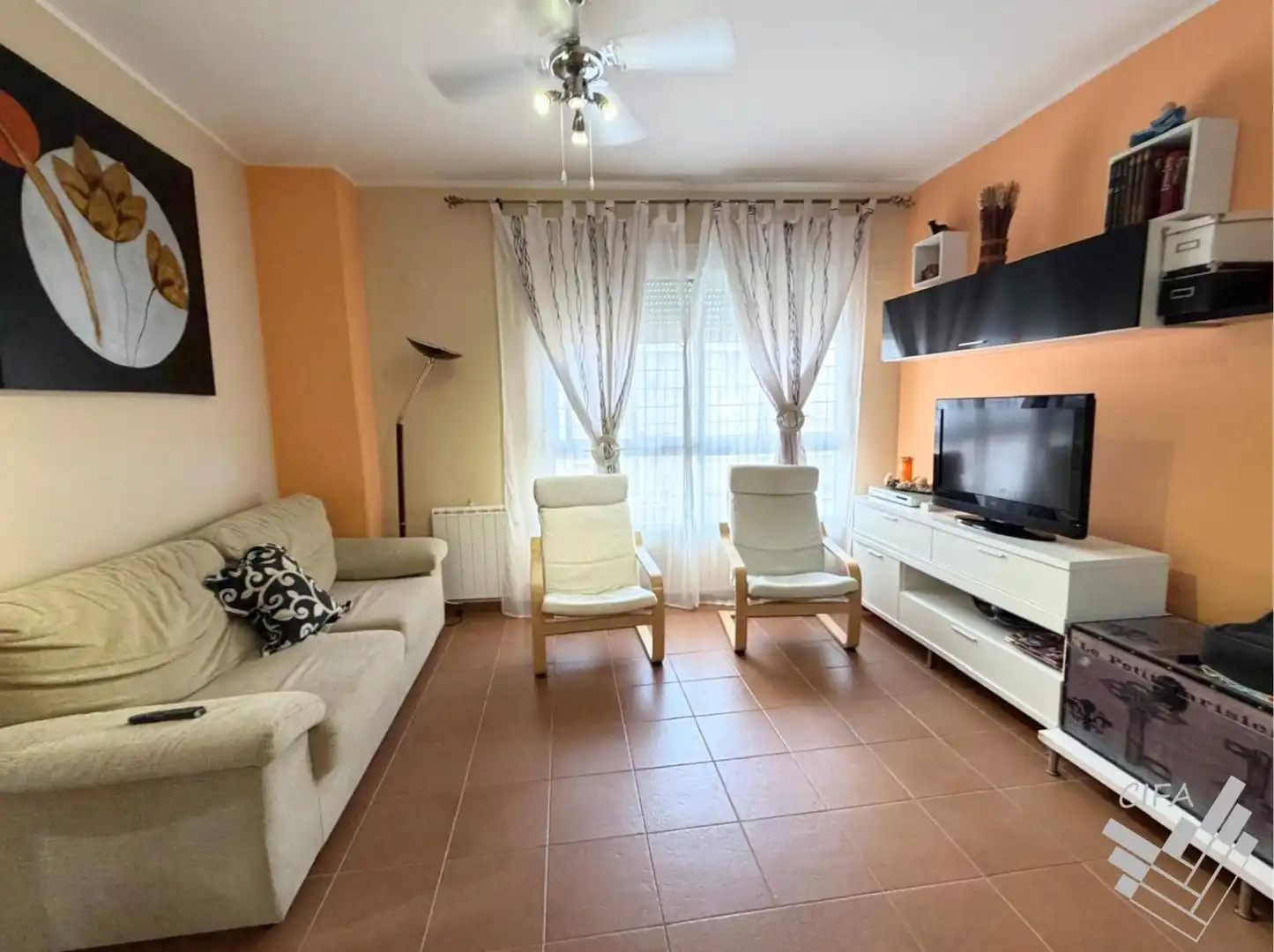 Wohnzimmer von Wohnung zur Miete in Vinaròs mit Terrasse, Möbliert und Gemeinschaftspool
