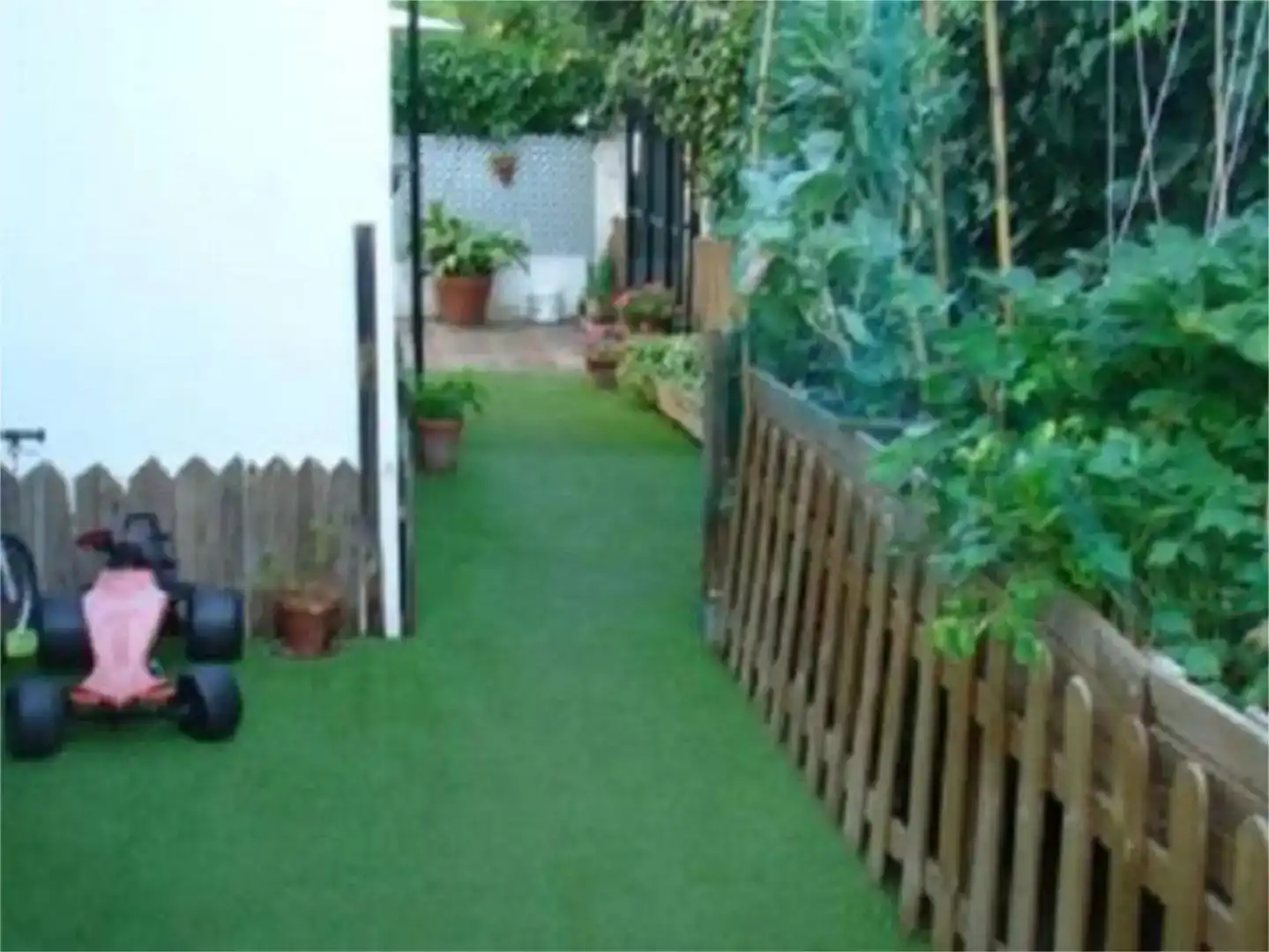 Garten von Maisonette zur Miete in Sevilla mit Klimaanlage, Parkett und Abstellraum